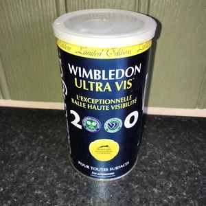 2 pelotas de tenis Slazenger Wimbledon Ultra Vis edición limitada Wimbledon 2000 NUEVAS - Imagen 1 de 5