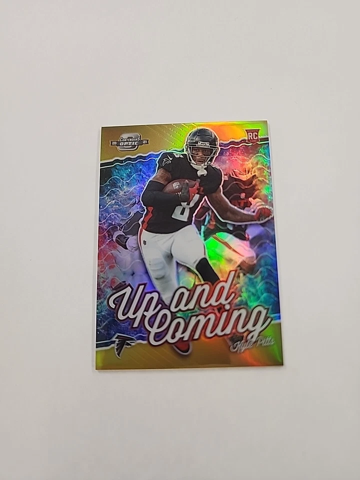 2021 Panini Contenders Optic Gold Prizm Kyle Pitts RC Up Coming 3/10 {ZB} - Image 1 of 4