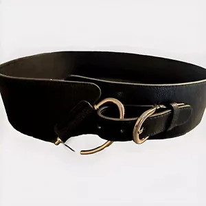Leder Damen Hüftgürtel Taillengürtel 90 95 100 105 mögl. Länge Schwarz🖤 - Bild 1 von 4