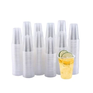Turbo Bee 500Pack 9 OZ Clear Plastic Cups,Cold Party Drinking Cups,Transparen... - Picture 1 of 7