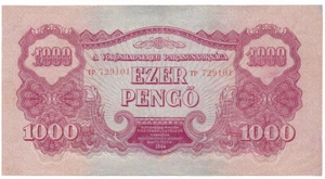 Ungarn 1000 Pengo 1944 Rote Armee restauriert - Bild 1 von 2