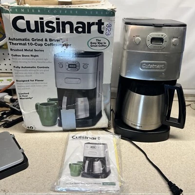 Cuisinart DGB-650BC Grind & Brew 10 Cup Coffee Maker Carafe Grinder w/box - Image 1 of 4