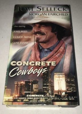 Concrete Cowboys Platinum Disc VHS Movie Video Tom Selleck Morgan Fairchild - Image 1 of 3