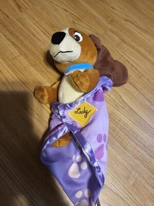 Disney Lady Plush with Blanket Stuffed Animal Soft Kids Toy Dog - Picture 1 of 3