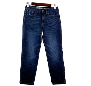 U.S. Polo Assn. Boys Size 10 Dark Blue Stretch Casual Jeans Pants - Picture 1 of 9