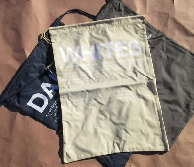 Juego de 3 bolsas de lavandería Pottery Barn Easy Sort dormitorio universidad gris azul marino caqui H107 Foto 1 de 4