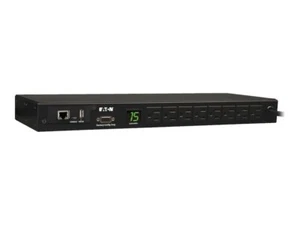 Tripp Lite PDUMNH15 1U Rack PDU 8-Out 15A 120V Monitored 1.4kW 5-15R - Picture 1 of 3