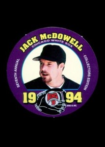1994 King-B Collectors Edition Disc #3 Jack McDowell, Chicago White Sox, HOF.