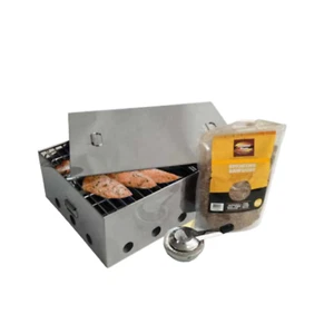 New Outdoor Magic Compact Stainless Steel Smoker - FISHSSSM - Picture 1 of 1