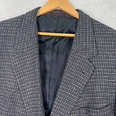 Vintage Alexander Lloyd Blazer Jacket Mens 54R Grey Textured Single Breasted EUC - Image 1 of 4