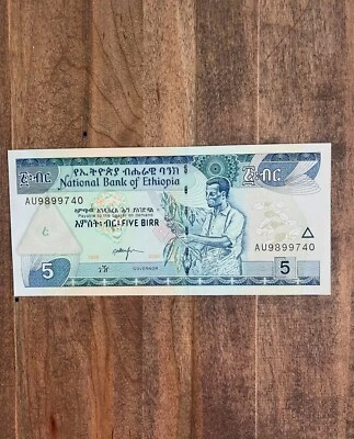 ETHIOPIA 5 BIRR UNC 2006 - Image 1 of 2