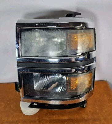 2014 2015 CHEVROLET SILVERADO 1500 LEFT DRIVER SIDE HALOGEN HEADLIGHT OEM USED#A - Image 1 of 4