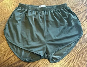 OD GREEN Nylon Men’s Medium Ranger Panties Silkies PT Running Track Shorts - Picture 1 of 6