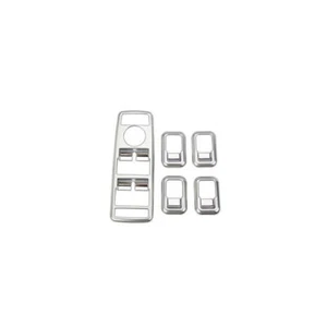 ABS Silver Window Switch Button Garnish Trim Fit For Mercedes-Benz GLK 2009-2015 - Picture 1 of 11