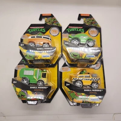 NEW Teenage Mutant Ninja Turtles 2023 Nickelodeon Shell Riders Set Of 4 Cars HTF - Image 1 of 4