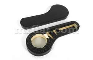 Fiat 500 Stereo Speaker Door Pocket Set Black New - Imagen 1 de 1