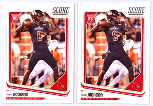 (2) Lamar Jackson 2018 Panini Score Football ROOKIE NM RC Lot #352 - Bild 1 von 2