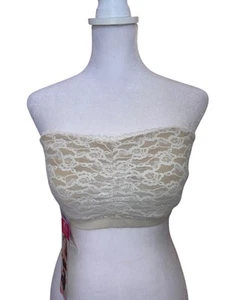 Maidenform Dream Lace Bandeau Bra 38 Ivory Beige Style #49902 NWT - Picture 1 of 10