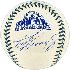 Ken Griffey Jr. Auto 1998 All Star Game Logo Baseball Mariners Beckett 901411 - Picture 1 of 6
