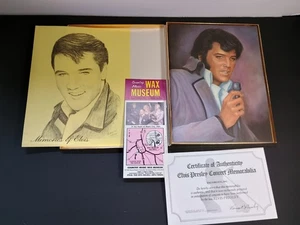 Album fotografico concerto oro Elvis Presley 1977 vintage libro collezione - Foto 1 di 7