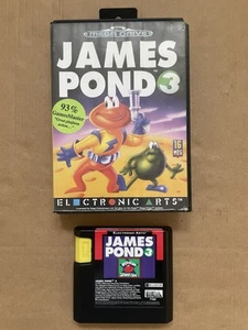 James Pond 3 Sega Mega Drive Game PAL UK Tested Fast Despatch Next Day - Picture 1 of 23