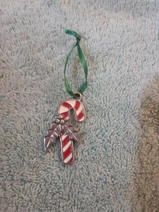 Adorno de peltre de bastón de caramelo Danforth  - Imagen 1 de 5