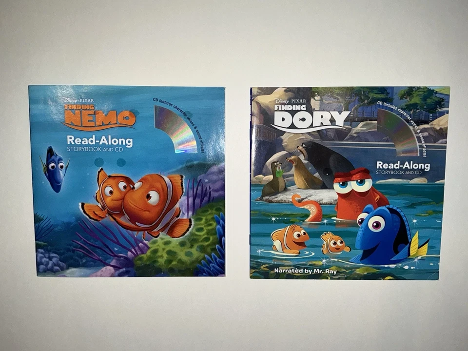 Disney Pixar Read-Along Storybook and CD Finding Nemo Collection! Foto 1 de 1