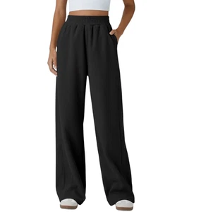 Neu mit Etikett Halara schwarz hoch tailliert gerades Bein Mopp Cord Freizeithose Small Tall - Bild 1 von 10
