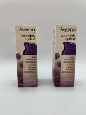 EXPIRED 2x Aveeno Absolutely Ageless Daily Moisturizer Blackberry SPF 30 50ml - Image 1 of 4