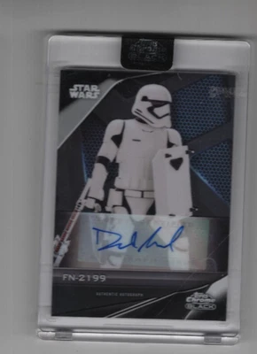 DAVID ACORD AUTOGRAPH 2023 STAR WARS TOPPS CHROME BLACK "VOICE OF FN-2199" #A-DA - Image 1 of 2