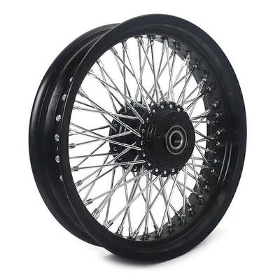 16x3.5 Front Wheel Rim Hub 72 Spokes For Harley Heritage Softail Classic Deluxe - Imagem 1 de 4
