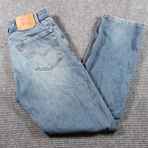 Levi’s 505 Jeans Herren 34x32 Blau Regular Fit Straight Made in USA Farbspritzer - Bild 1 von 11