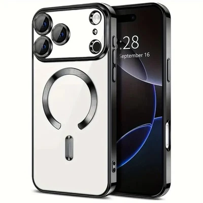 Funda delgada magnética para iPhone 17 Pro Max 16 15 14 13 chapada carcasa parachoques silicona Foto 1 de 4