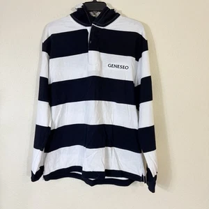 Charles River Apparel The Rugby Hooded Pullover Geneseo Long Sleeve Men’s L - Picture 1 of 7