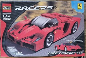 LEGO Racers: Enzo Ferrari 1:17 (8652) RARE New Sealed Box, 477 Pcs. Retired Rare