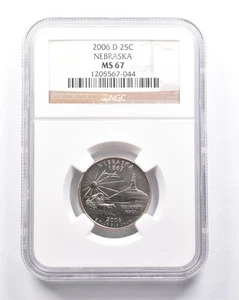 MS67 2006-D Washington State Quarter Nebraska NGC *6361 - Picture 1 of 3
