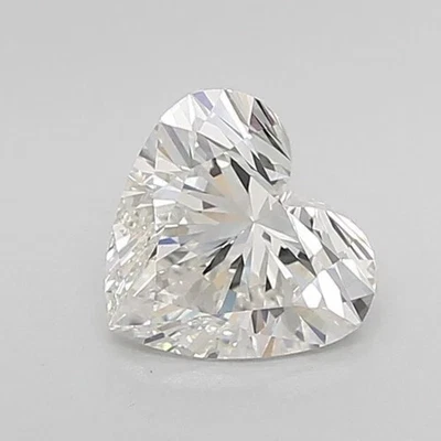 LAB GROWN HEART SHAPE 0.90 Cts D Color VS2 Clarity IGI CERTIFIED HPHT Diamond - Image 1 of 4
