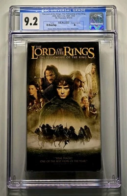 Lord of the Rings (VHS, 2002) Sealed Watermark Fellowship of the Ring CGC 9.2 A+ - Image 1 of 3
