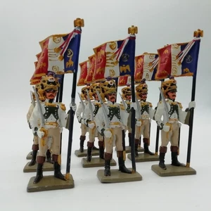 Starlux  - Ensemble de 9 officiers porte drapeau du 4e régiment de ligne - Imagen 1 de 5