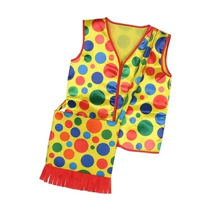 Gilet de Clown, Costume de Clown, sac et gilet pour Halloween, mascarade, - Foto 1 di 5