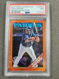 🌟 2023 Topps Silver Pack Tony Gwynn #T88C-83 Orange Refractor #19/25 PSA 9 - Bild 1 von 3