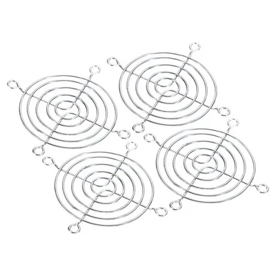 70mm Ventilateur Doigt Grille, 4 Paquet Métal Grille Protection Garde avec Vis - Photo 1/4
