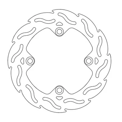 Disque de frein série flamme arrière MOTO-MASTER 220 mm 110206 - Photo 1/2