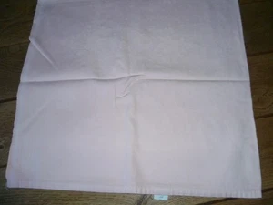 rosa farbende Tischdecke, Leinentischdecke mit Muster, 93 x 94 cm - Bild 1 von 2