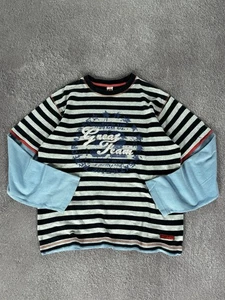 Vintage Affliction Style Cyber Grunge Y2K Langarmshirt Herren - Bild 1 von 9