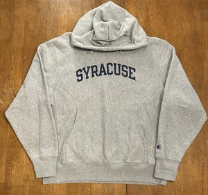 Y2K Syracuse University Champion Hoodie Sweatshirt Medium Vintage - Picture 1 of 8