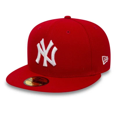 New Era MLB New York Yankees Red 59FIFTY Fitted Cap Red Baseball Cap NEW - Image 1 of 4
