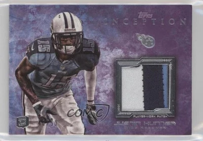 2013 Topps Inception Rookie Relics Purple /50 Justin Hunter #RP-JH Patch RC - Image 1 of 2