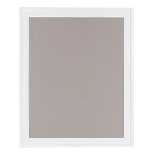 DesignOvation Bosc Framed Gray Linen Fabric Pinboard, 23.5x29.5, White - Picture 1 of 8