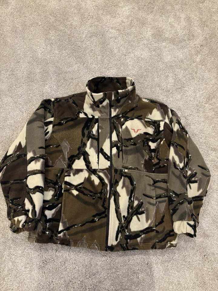 Predator Original Stealth Series Heavyweight Fleece Camo Hunting Jacket Mens L - Image 1 of 4
